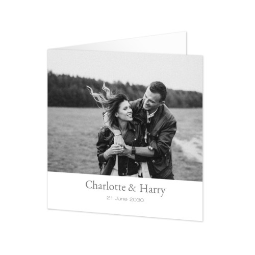 Gevouwen Kaart Vierkant 14,3 x 14,3 cm