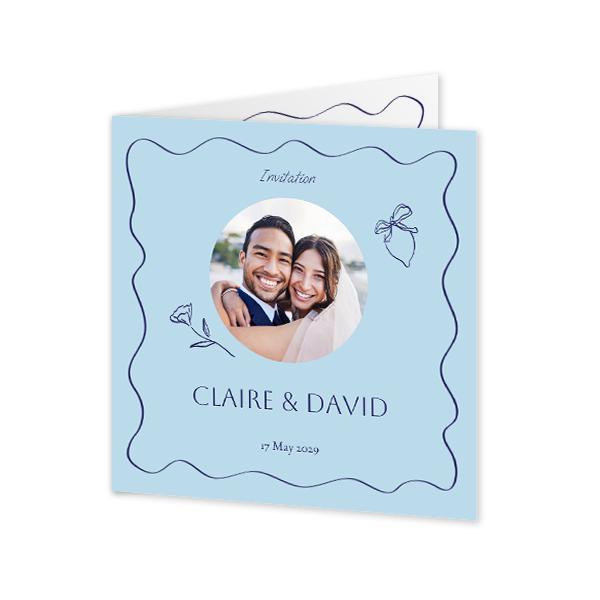 Falt-Grusskarte quadratisch 14,3 x 14,3 cm Falt-Grusskarte quadratisch 14,3 x 14,3 cm