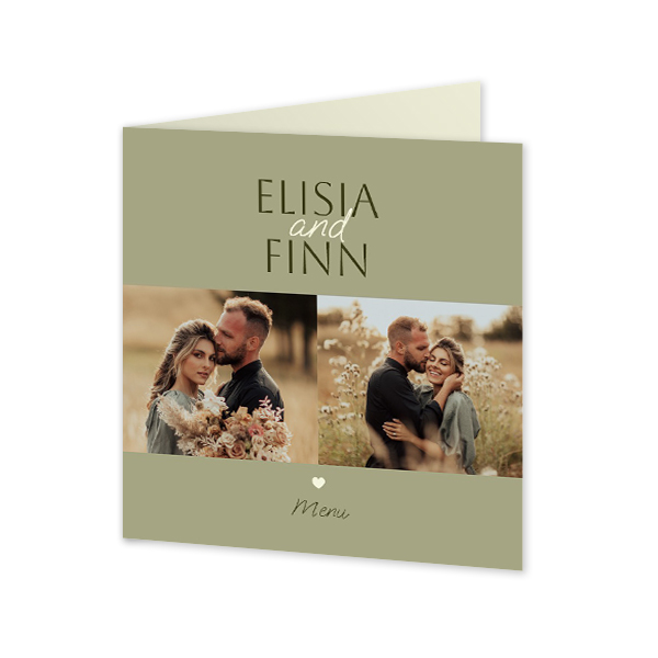 Faire-part 2 volets Carré 14,3 x 14,3 cm Faire-part 2 volets Carré 14,3 x 14,3 cm