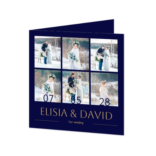 Foldede Fotokort Kvadratisk 14,3 x 14,3 cm