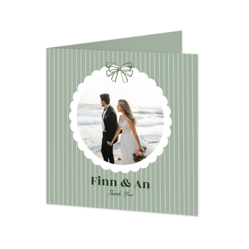 Faire-part 2 volets Carré 14,3 x 14,3 cm