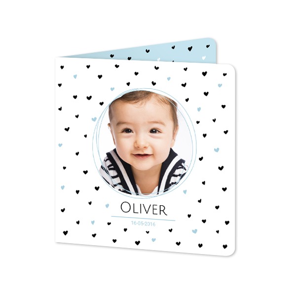 Folded Card square rounded corners 14,3 x 14,3 cm