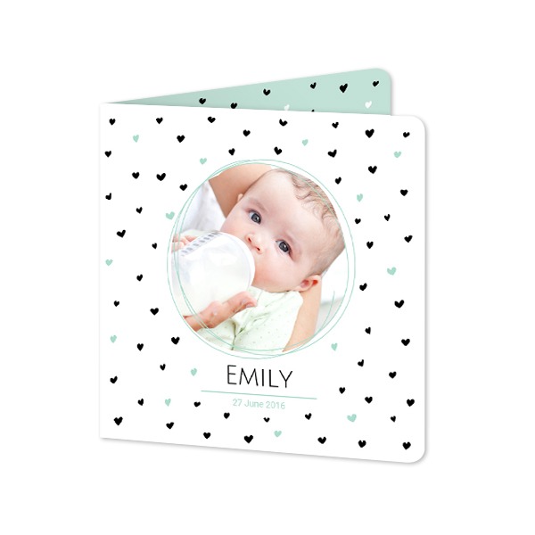 Folded Card square rounded corners 14,3 x 14,3 cm