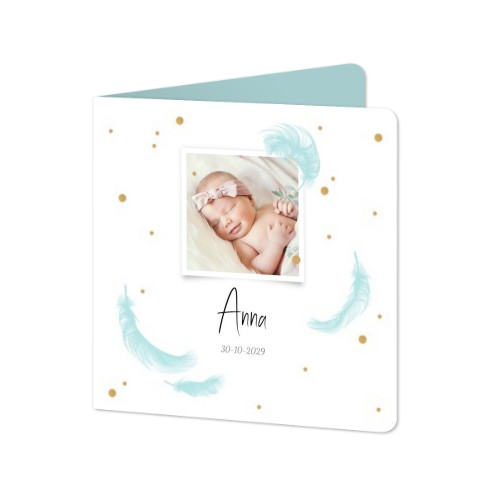 Folded Card square rounded corners 14,3 x 14,3 cm