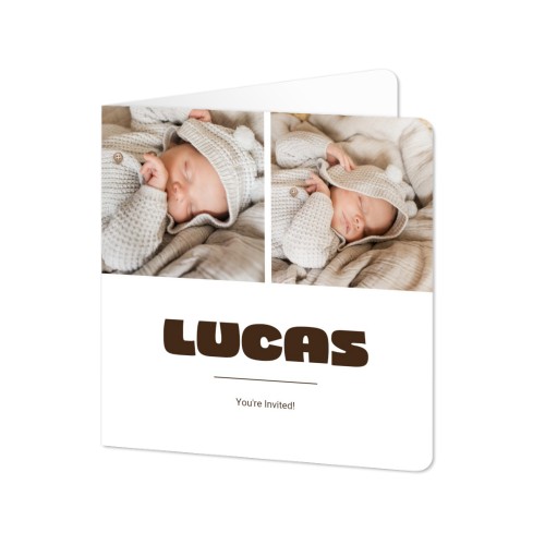 Folded Card square rounded corners 14,3 x 14,3 cm