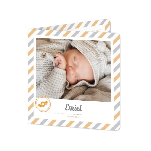 Gevouwen wenskaart vierkant met ronde hoeken 14,3 x 14,3 cm Gevouwen wenskaart vierkant met ronde hoeken 14,3 x 14,3 cm