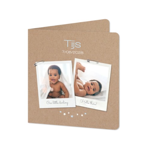 Faire-part 2 volets Carré coins arrondis 14,3 x 14,3 cm Faire-part 2 volets Carré coins arrondis 14,3 x 14,3 cm