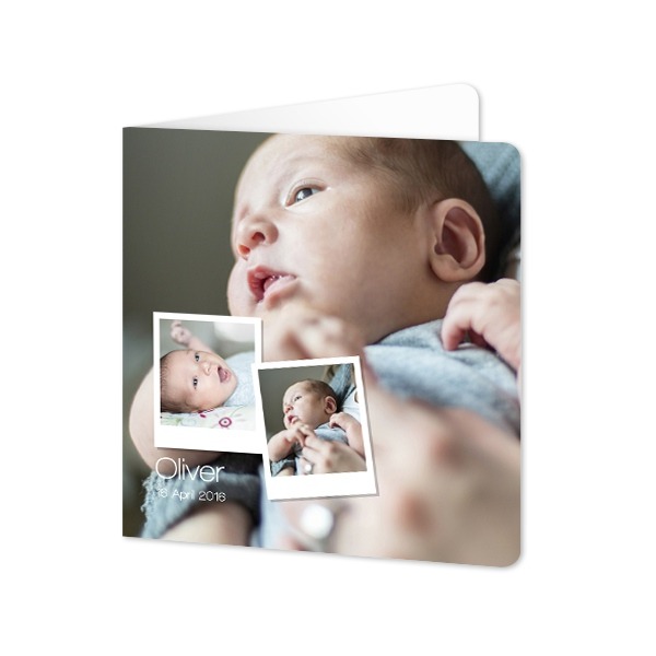 Folded Card square rounded corners 14,3 x 14,3 cm