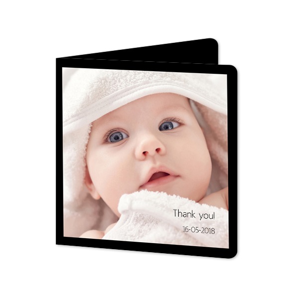 Folded Card square rounded corners 14,3 x 14,3 cm