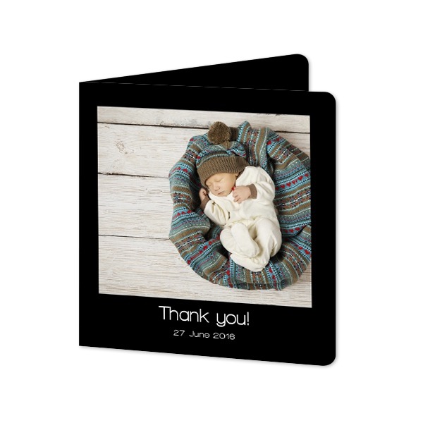 Folded Card square rounded corners 14,3 x 14,3 cm