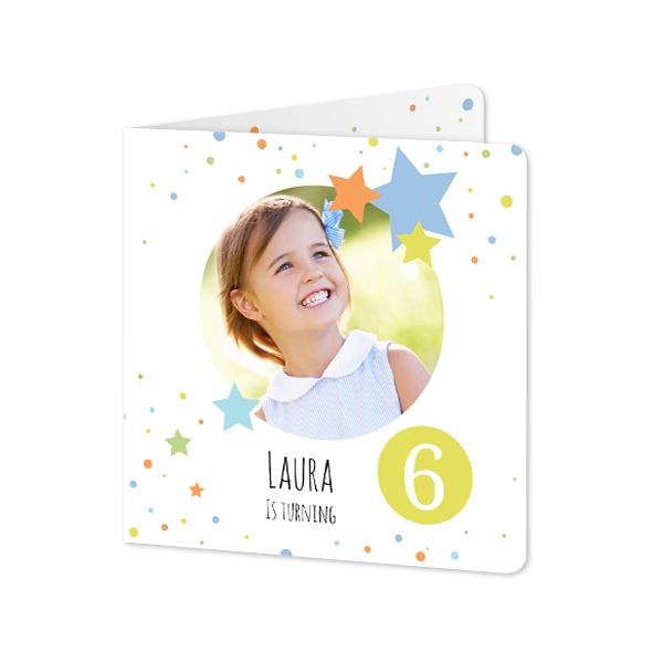 Foldede Fotokort kvadratisk runde hjørner 14,3 x 14,3 cm
