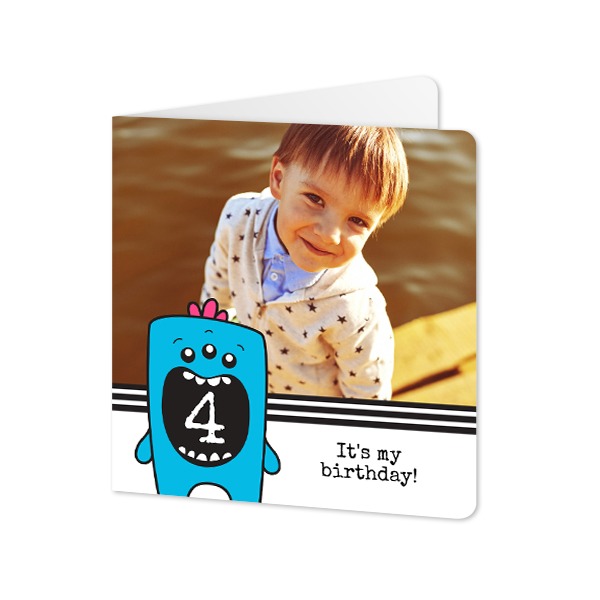 Folded Card square rounded corners 14,3 x 14,3 cm