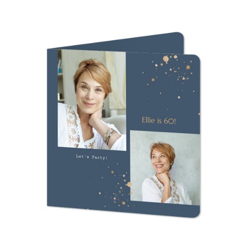 Foldede Fotokort kvadratisk runde hjørner 14,3 x 14,3 cm