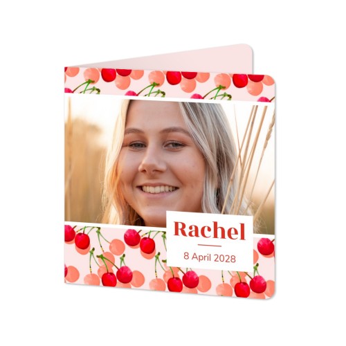 Folded Card square rounded corners 14,3 x 14,3 cm