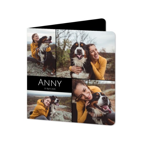 Folded Card square rounded corners 14,3 x 14,3 cm Folded Card square rounded corners 14,3 x 14,3 cm