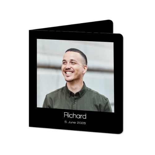 Foldede Fotokort kvadratisk runde hjørner 14,3 x 14,3 cm