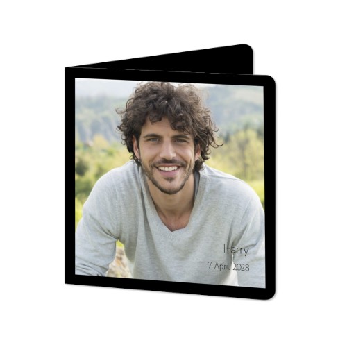 Folded Card square rounded corners 14,3 x 14,3 cm