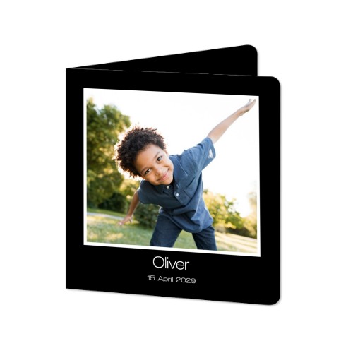 Folded Card square rounded corners 14,3 x 14,3 cm