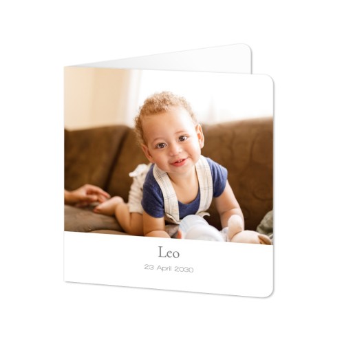 Gevouwen Kaart vierkant met ronde hoeken 14,3 x 14,3 cm Gevouwen Kaart vierkant met ronde hoeken 14,3 x 14,3 cm