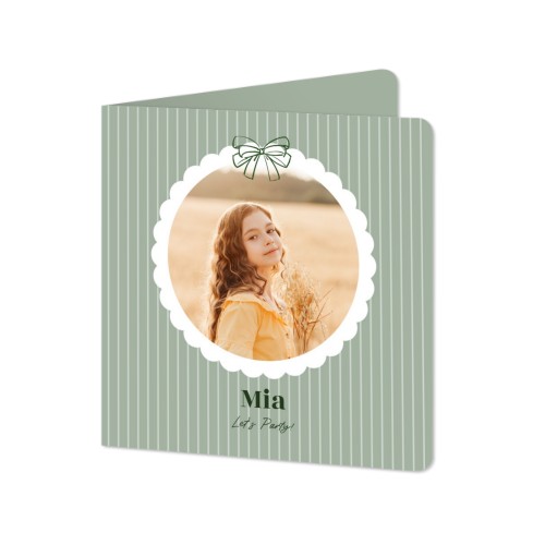 Folded Card square rounded corners 14,3 x 14,3 cm