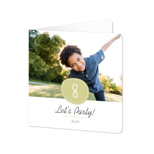 Folded Card square rounded corners 14,3 x 14,3 cm