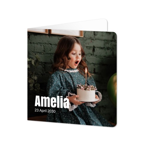 Vikta Fotokort kvadratiska rundade hörn 14,3 x 14,3 cm