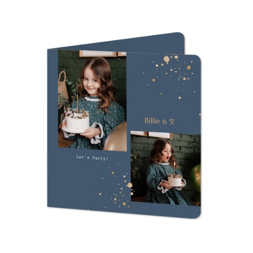 Falt-Grusskarte quadratisch mit abgerundeten Ecken 14,3 x 14,3 cm