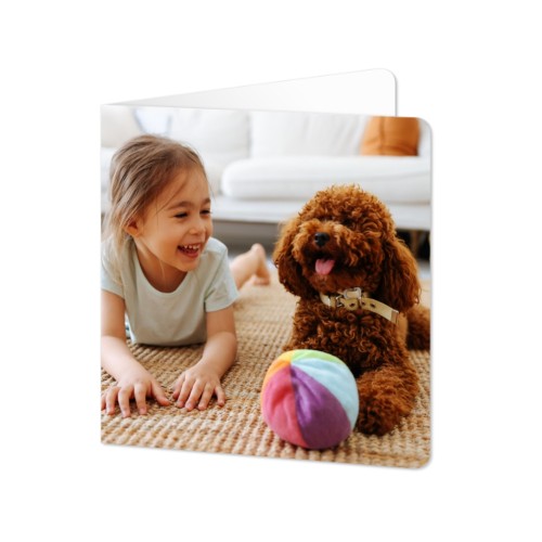 Folded Card square rounded corners 14,3 x 14,3 cm