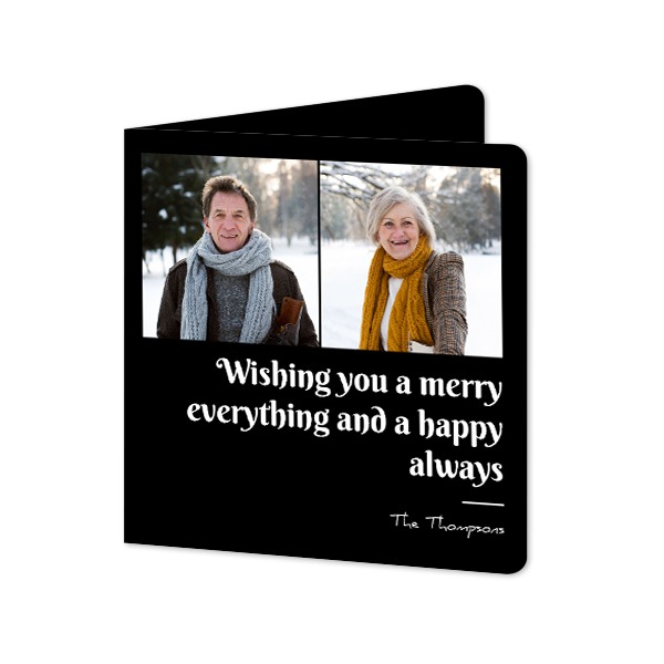 Folded Card square rounded corners 14,3 x 14,3 cm