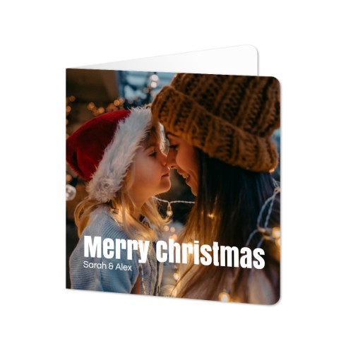 Folded Card square rounded corners 14,3 x 14,3 cm