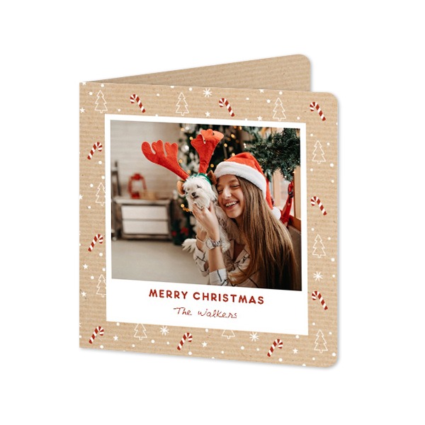 Folded Card square rounded corners 14,3 x 14,3 cm