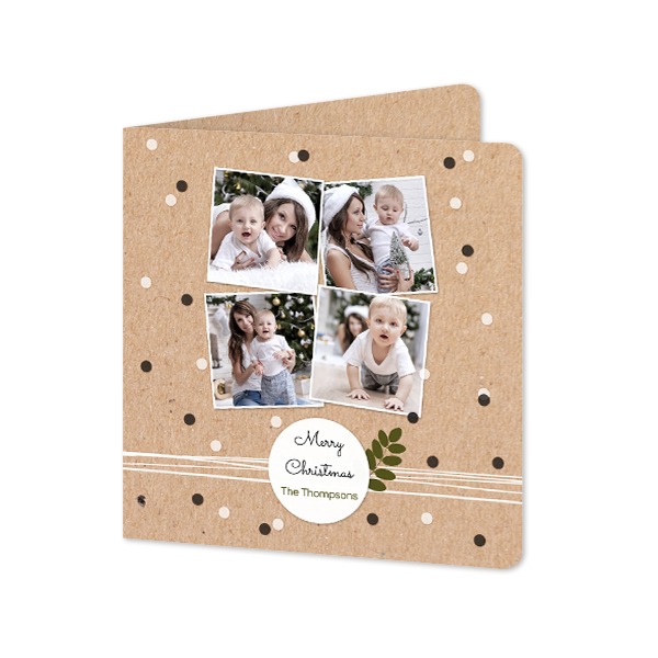 Folded Card square rounded corners 14,3 x 14,3 cm