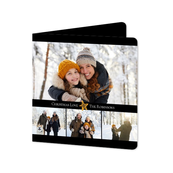 Folded Card square rounded corners 14,3 x 14,3 cm