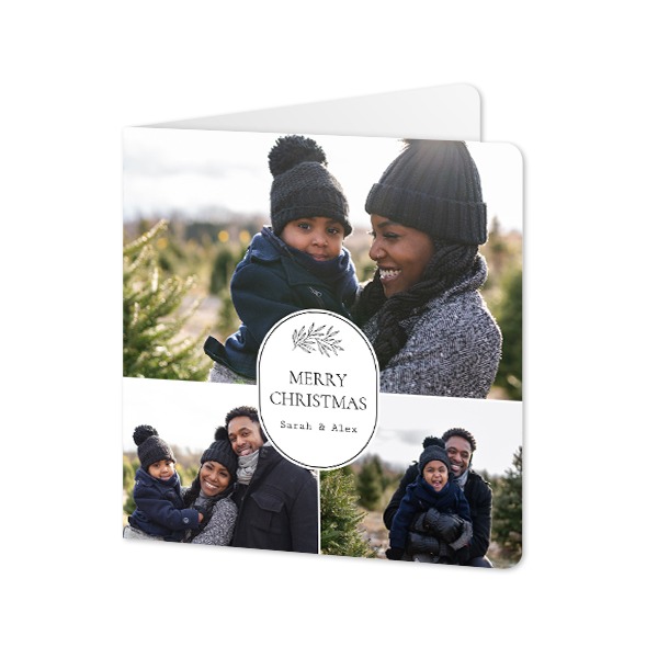 Folded Card square rounded corners 14,3 x 14,3 cm