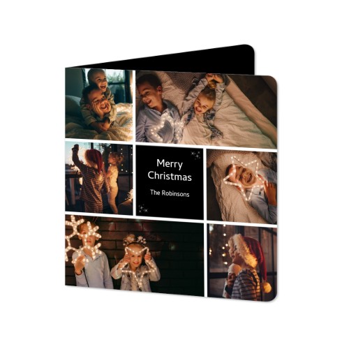 Falt-Grusskarte quadratisch mit abgerundeten Ecken 14,3 x 14,3 cm