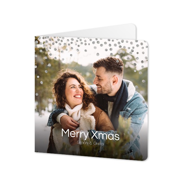 Folded Card square rounded corners 14,3 x 14,3 cm