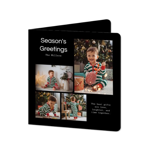 Falt-Grusskarte quadratisch mit abgerundeten Ecken 14,3 x 14,3 cm