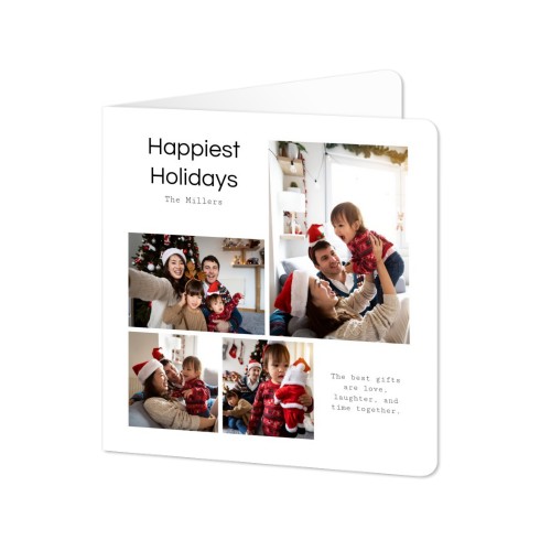 Folded Card square rounded corners 14,3 x 14,3 cm