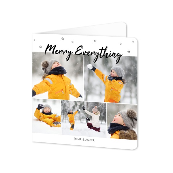 Folded Card square rounded corners 14,3 x 14,3 cm