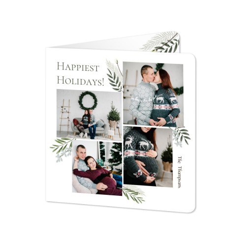 Folded Card square rounded corners 14,3 x 14,3 cm