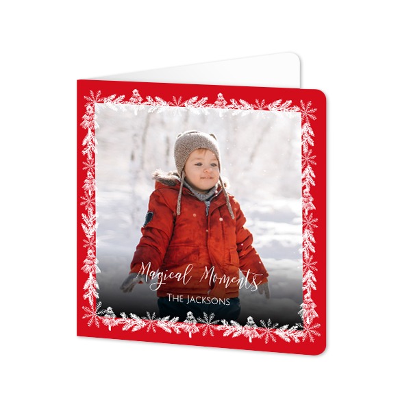 Folded Card square rounded corners 14,3 x 14,3 cm