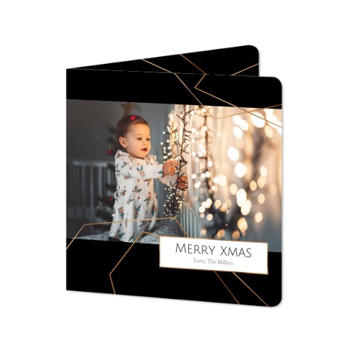 Folded Card square rounded corners 14,3 x 14,3 cm