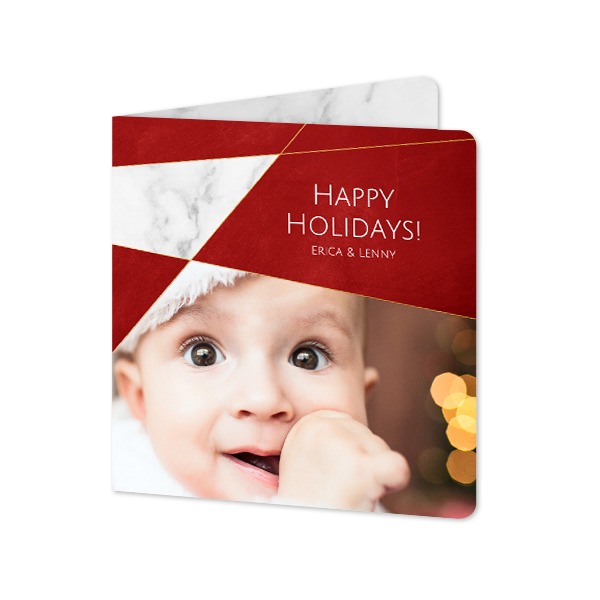 Folded Card square rounded corners 14,3 x 14,3 cm