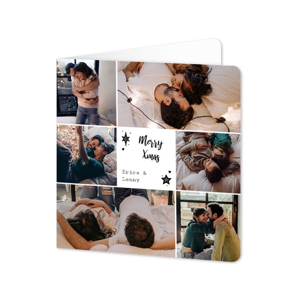 Folded Card square rounded corners 14,3 x 14,3 cm