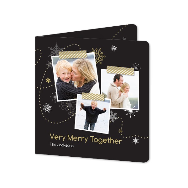 Gevouwen wenskaart vierkant met ronde hoeken 14,3 x 14,3 cm Gevouwen wenskaart vierkant met ronde hoeken 14,3 x 14,3 cm