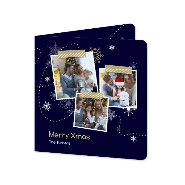 Folded Card square rounded corners 14,3 x 14,3 cm