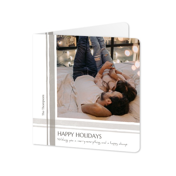 Folded Card square rounded corners 14,3 x 14,3 cm