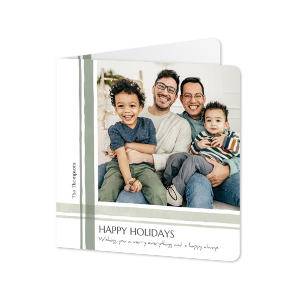 Folded Card square rounded corners 14,3 x 14,3 cm