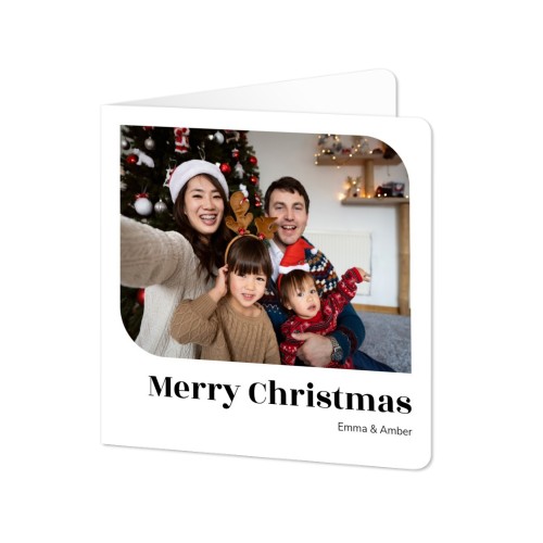 Folded Card square rounded corners 14,3 x 14,3 cm