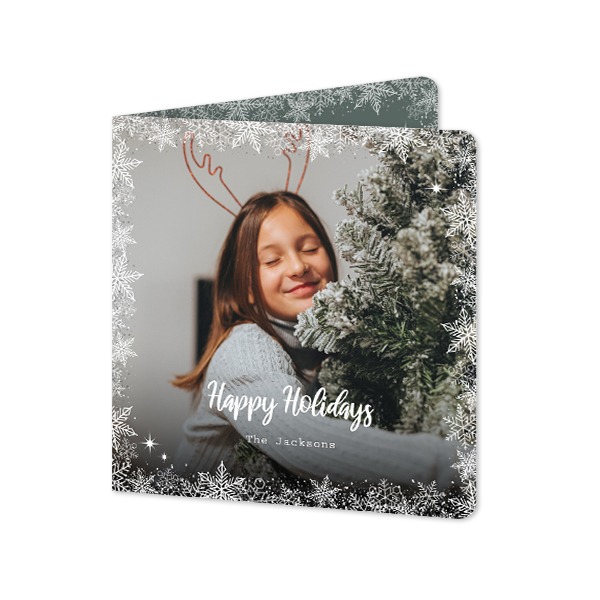Folded Card square rounded corners 14,3 x 14,3 cm